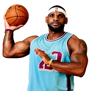 Lebron Shooting Pose Png 05232024 PNG Image