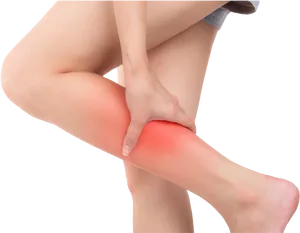 Leg Pain Indication Image PNG Image