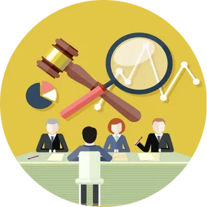 Legal Consultation Animated Scene PNG Image