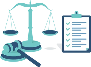 Legal Symbols Balanceand Gavel PNG Image