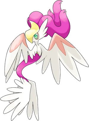 Legendary Pokemon Cresselia Artwork PNG Image