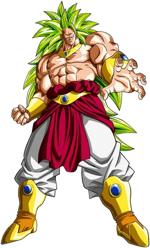 Legendary Super Saiyan Broly PNG Image