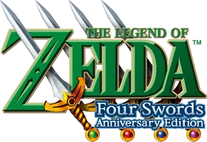 Legendof Zelda Four Swords Anniversary Edition Logo PNG Image