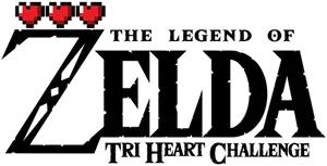 Legendof Zelda Tri Heart Challenge Logo PNG Image