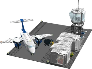 Lego Airport Scene PNG Image