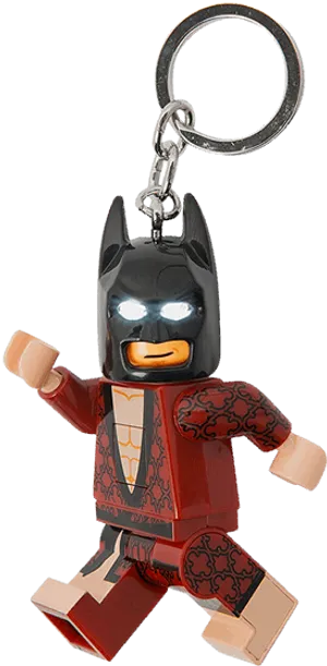 Lego Batman Keychain Red Suit PNG Image