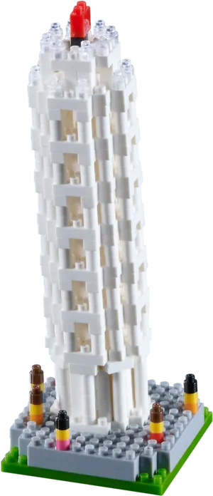 Lego Brick Skyscraper Model PNG Image