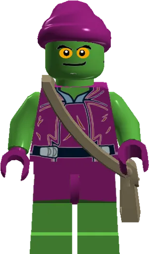 Lego Green Goblin Figure PNG Image