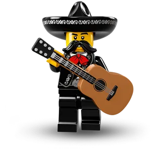 Lego Mariachiwith Guitar PNG Image