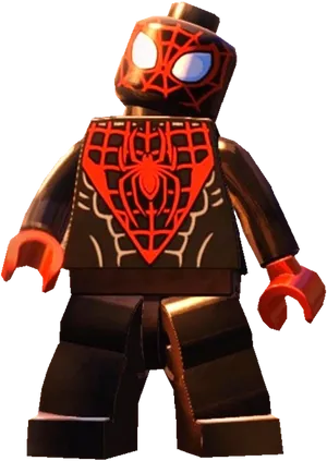 Lego Miles Morales Spiderman PNG Image