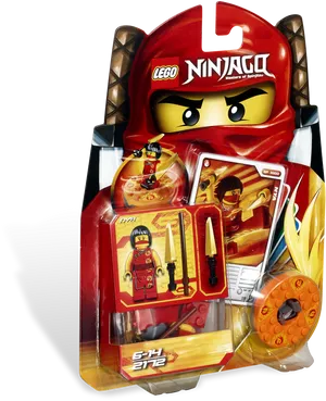 Lego Ninjago Red Ninja Minifigure Pack PNG Image