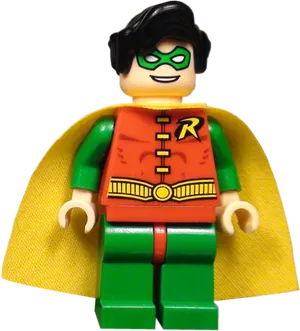 Lego Robin Figure Portrait PNG Image