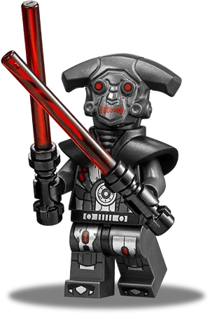 Lego Sith Droidwith Lightsabers PNG Image