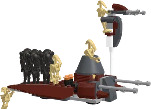 Lego Star Wars Droid Army Formation PNG Image