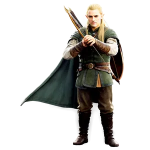 Legolas Lord Of The Rings Png Vcr PNG Image