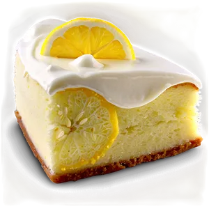 Lemon Cake Slice Png Kbu24 PNG Image