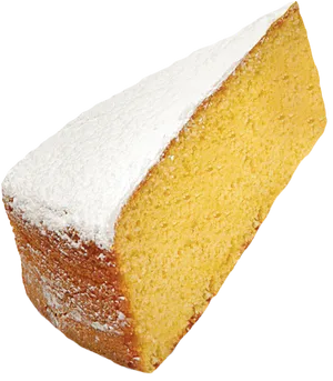 Lemon Pound Cake Slice PNG Image