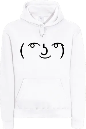 Lenny Face Hoodie Meme PNG Image