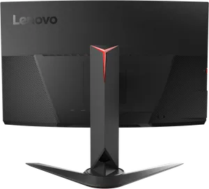 Lenovo Gaming Monitor Rear View PNG