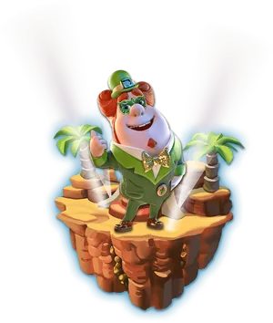 Leprechaun Celebration Island Illustration PNG Image