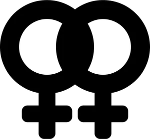 Lesbian Symbol Graphic PNG Image