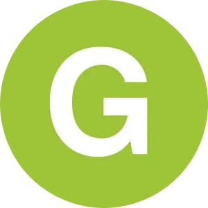 Letter G Green Circle PNG Image