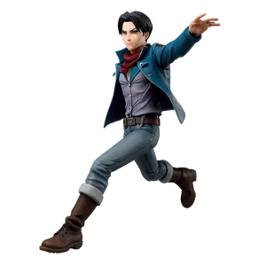 Levi Ackerman Action Pose Png Kmr32 PNG Image