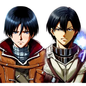 Levi And Mikasa Together Png Wbr29 PNG Image