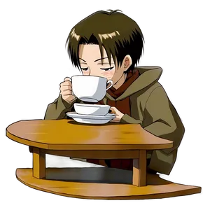 Levi Drinking Tea Png 65 PNG Image