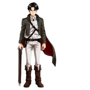 Levi Full Body Illustration Png 22 PNG Image