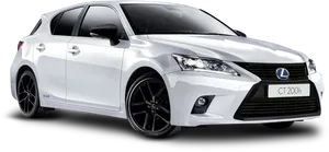 Lexus C T200h White Side View PNG Image