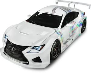 Lexus R C F Track Edition Angled View PNG Image