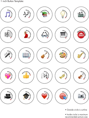 Library Button Design Templates PNG Image