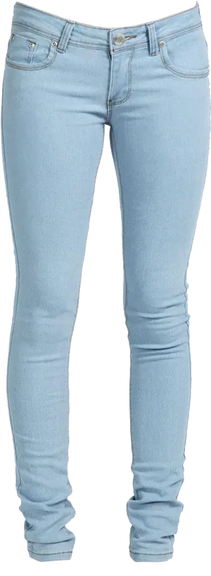 Light Blue Skinny Jeans PNG Image