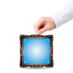 Light Blue Square Picture Png Tas PNG Image