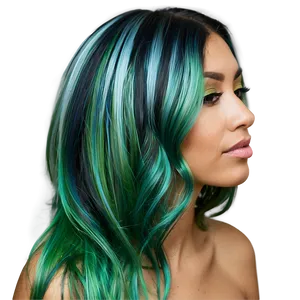 Light Green Hair Highlights Png Mtv PNG Image