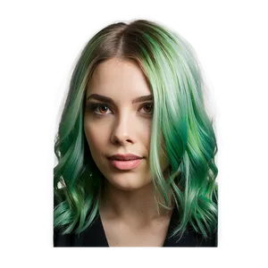 Light Green Hair Highlights Png Qex37 PNG Image