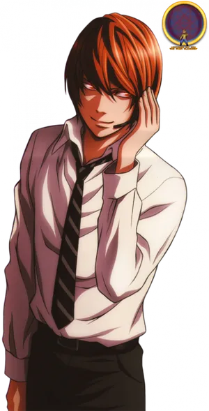 Light Yagami Death Note Anime Character PNG Image