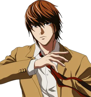 Light Yagami Death Note Character PNG Image