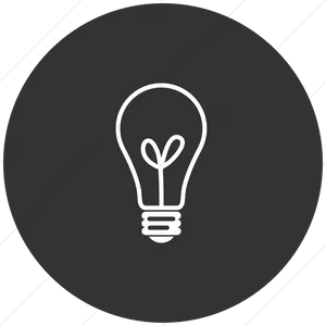 Lightbulb Idea Icon PNG Image