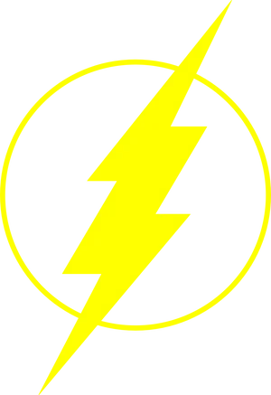 Lightning Bolt Superhero Logo PNG Image