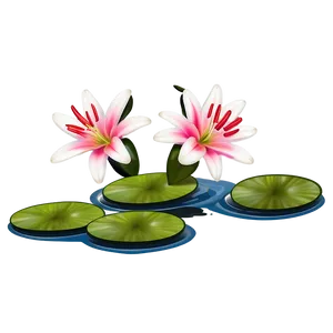 Lilies On Pond Png Rpl12 PNG Image