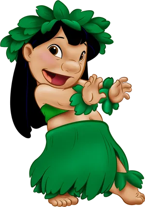 Liloin Hula Outfit PNG Image