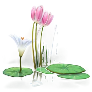 Lily Pad Water Scene Png Idf PNG Image