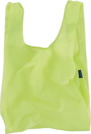 Lime Green Plastic Bag PNG Image