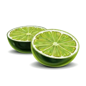 Lime Slice Illustration Png 67 PNG Image