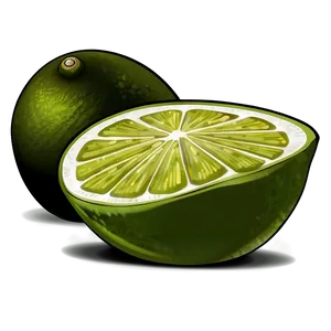 Lime Slice Vector Png Ysh54 PNG Image