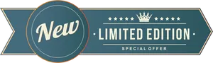 Limited Edition Special Offer Banner PNG Image