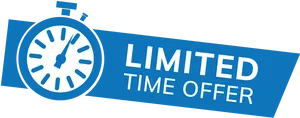 Limited Time Offer Promotion Banner PNG Image