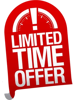 Limited Time Offer Sticker PNG Image